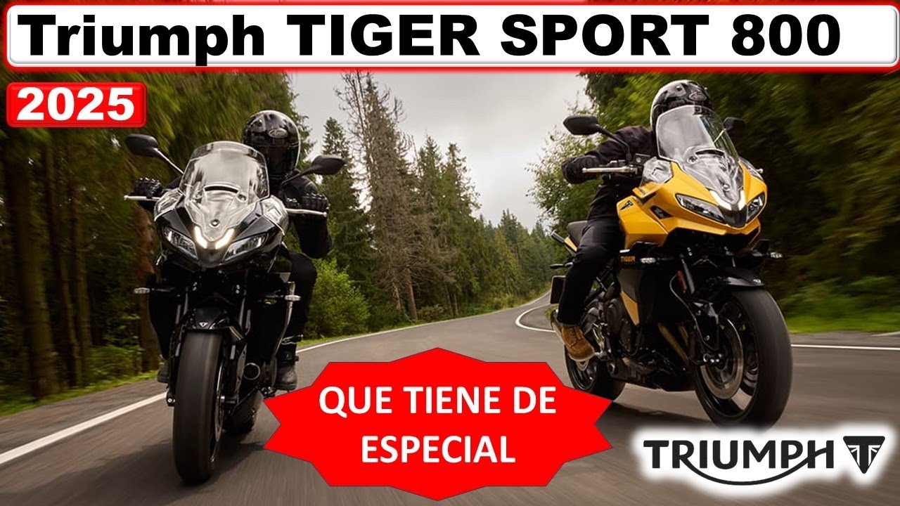 ➤ Nueva Triumph Tiger Sport 800 2025 👉 Nuevo Motor y Más Potencia #triumphtiger800
