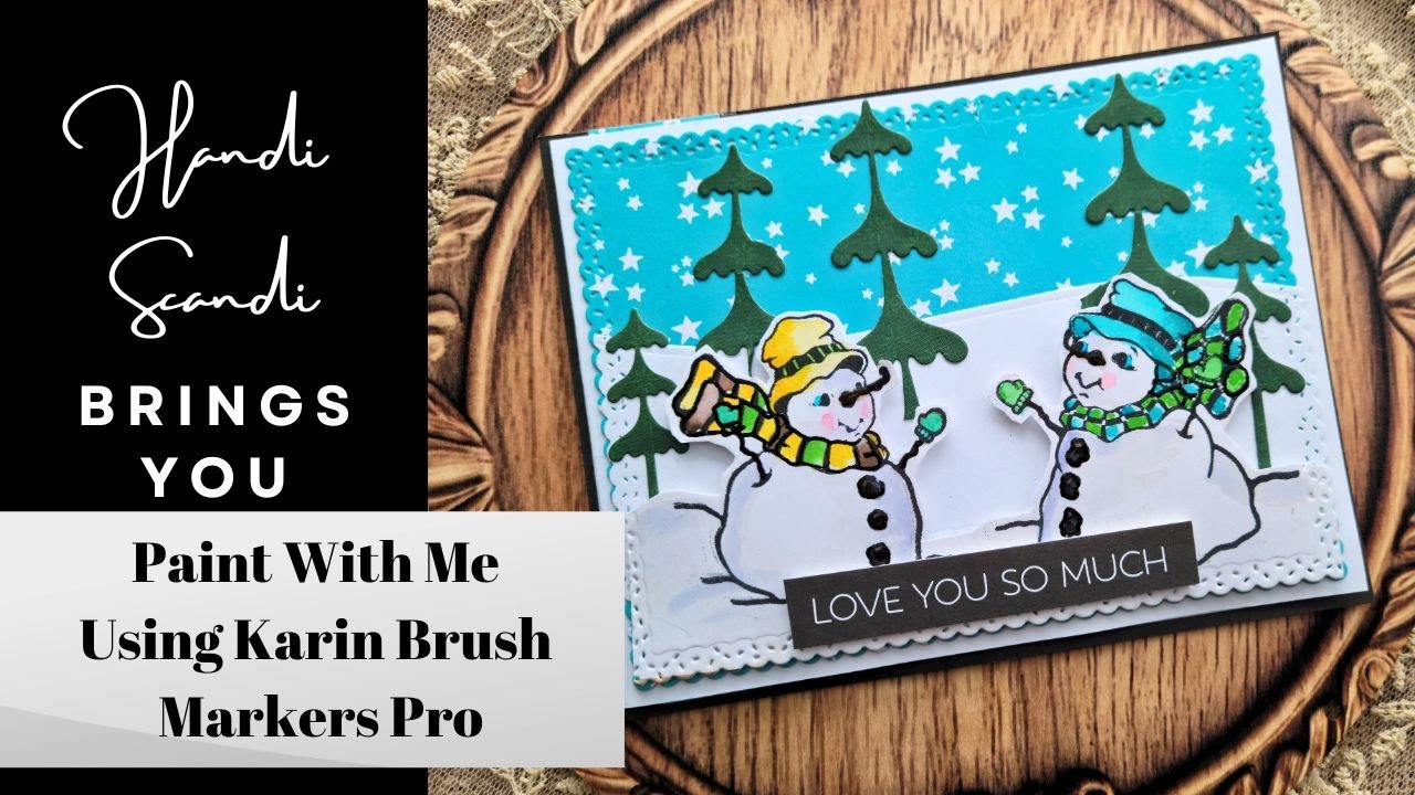 Paint with Me Using Karin Brush Markers Pro