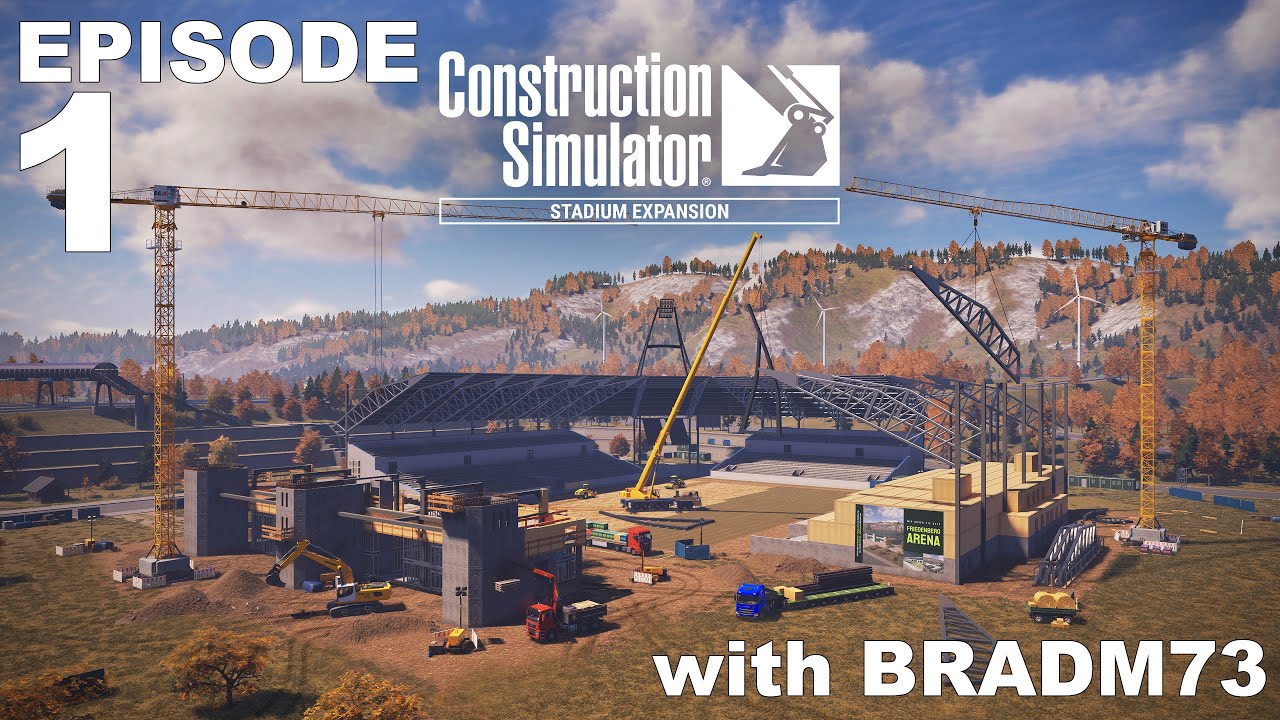 CONSTRUCTION SIMULATOR (2022) — ДОПОЛНЕНИЕ «СТАДИОНОВЫЙ РАСШИРЕНИЕ» — Эпизод № 1: Пешеходный мост...