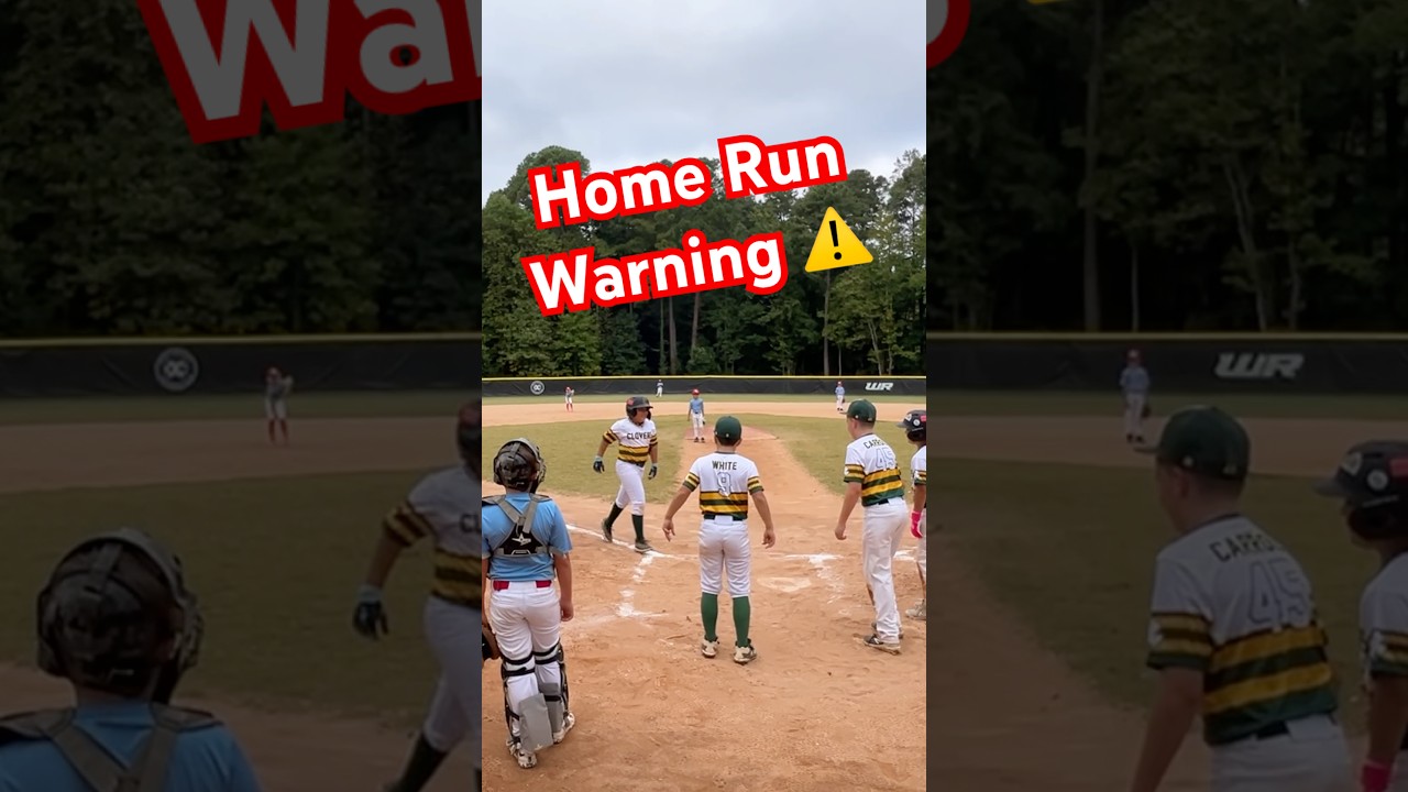 Home Run Alert by 11U Baseball Player 