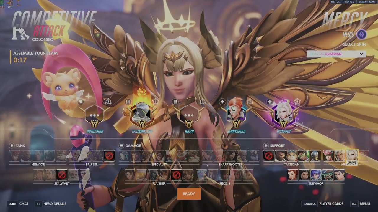 Potato Overwatch Ranked Gameplay. No Commentary