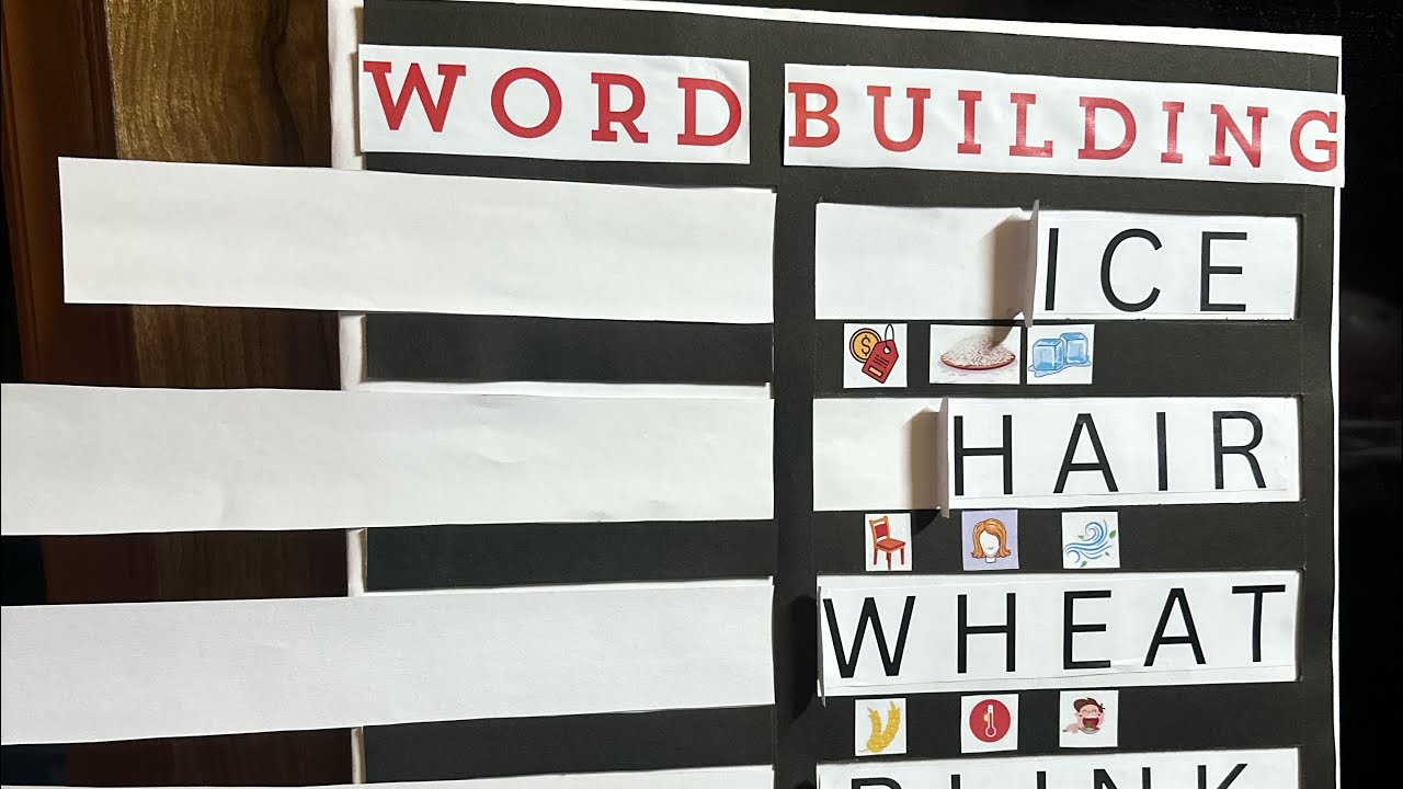 Word Building Activity | Interactive School Project for kids #schoolproject #wordbuilding #diy  