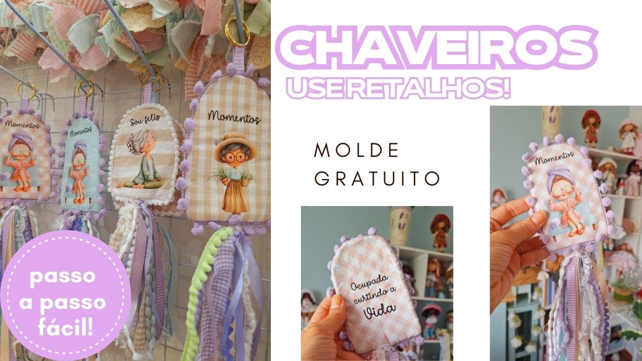 Como fazer CHAVEIRO / penduricalho para decorar v&aacute;rias ocasi&otilde;es! Sem gastar muito.