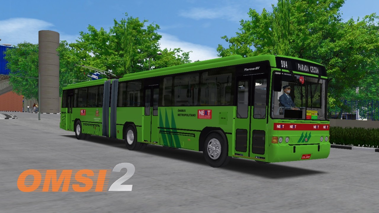 OMSI 2 - Torino GV TROLEBUS B58 ARTICULADO NOVO LAYOUT NEXT MOBILIDADE - MAPA METRÓPOLE LINHA 284
