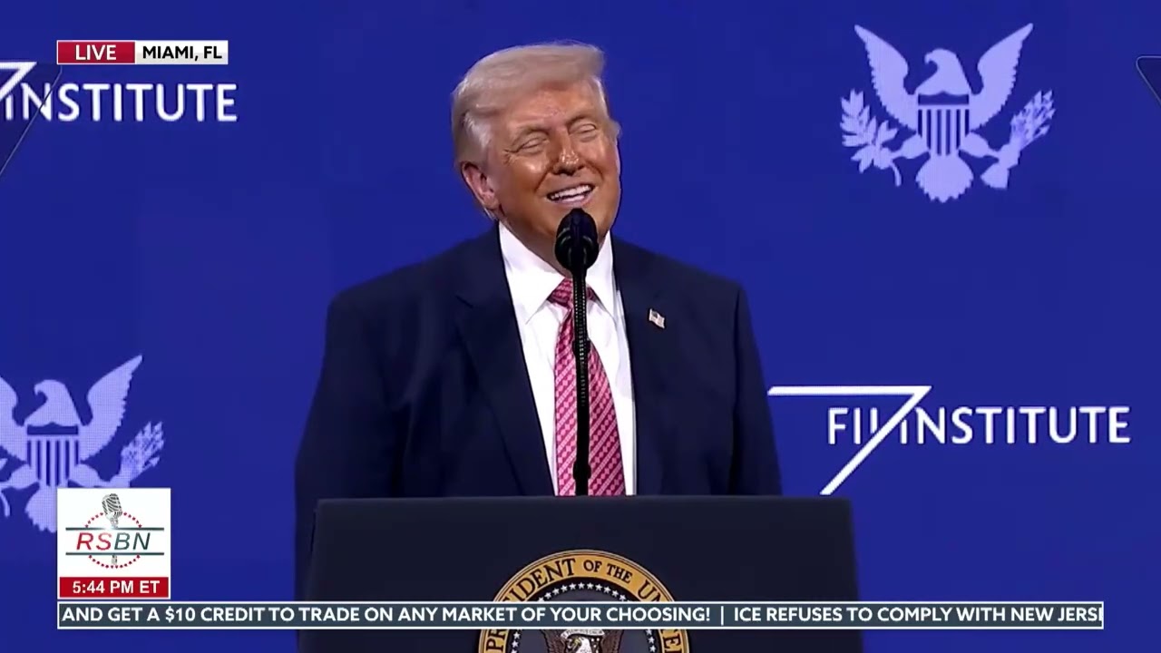 ПОЛНЫЙ ТЕКСТ РЕЧИ: Президент Трамп выступает с речью на саммите FII - 27.03.2026