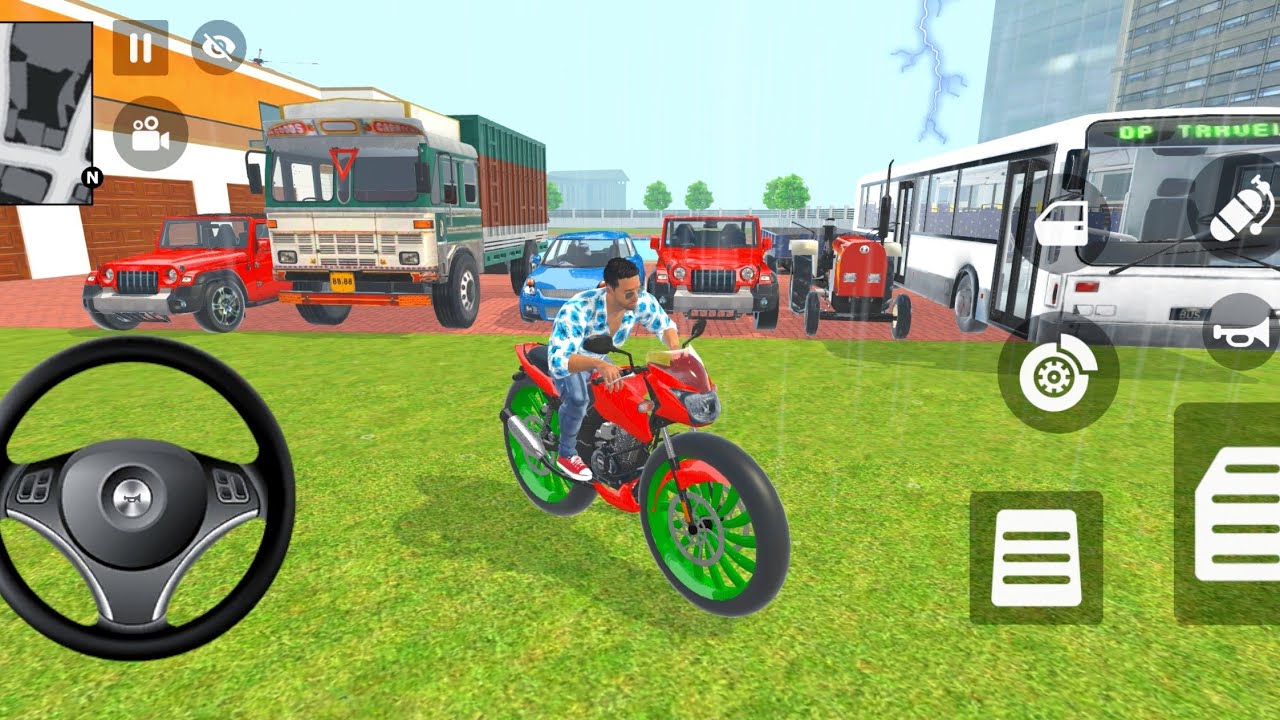 Indian Thift Auto Simulator 💥 Frenklin Modified Bike And Drive All Indian Vehicles 