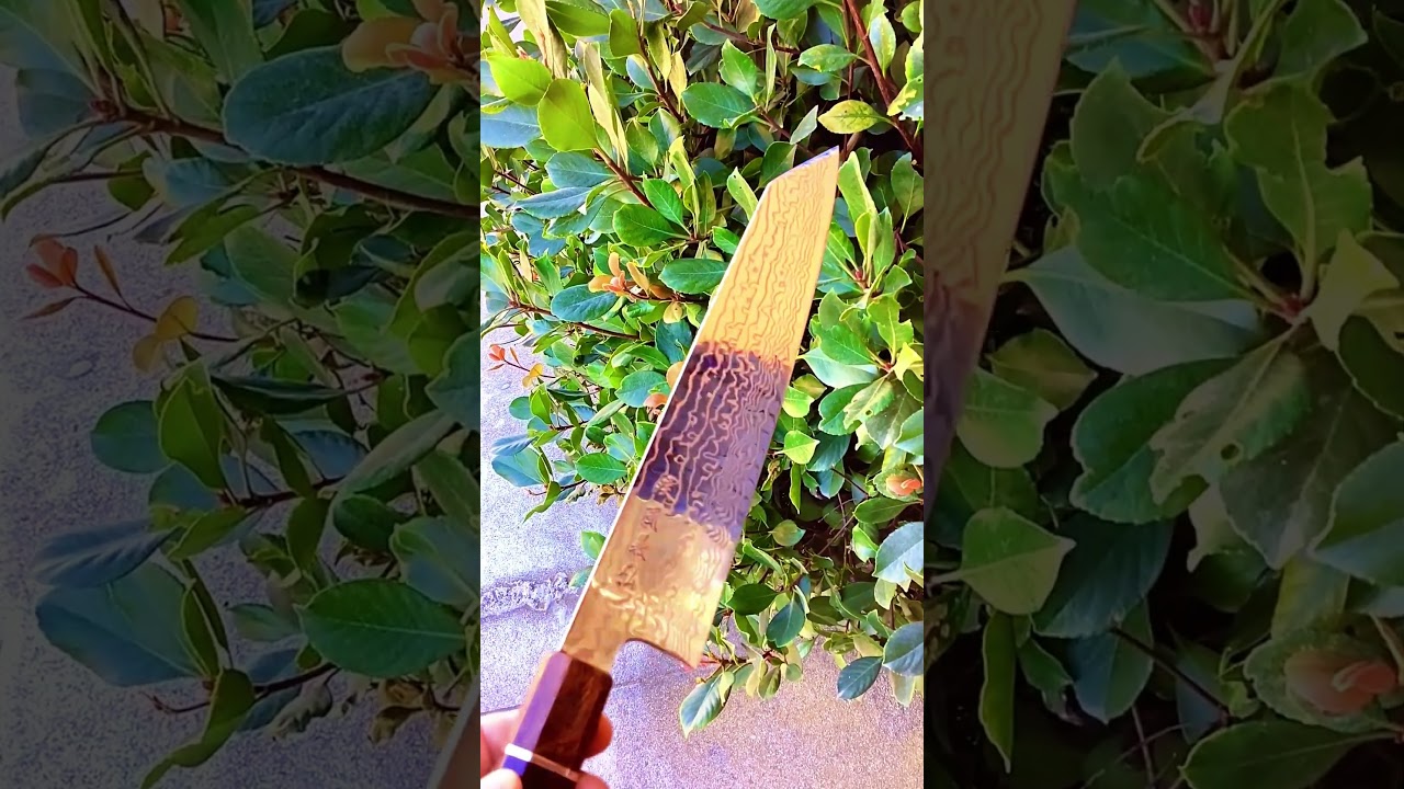 Yoshihiro Hayate ZDP-189 Super High Carbon Stainless Steel Damascus Kiritsuke Knife