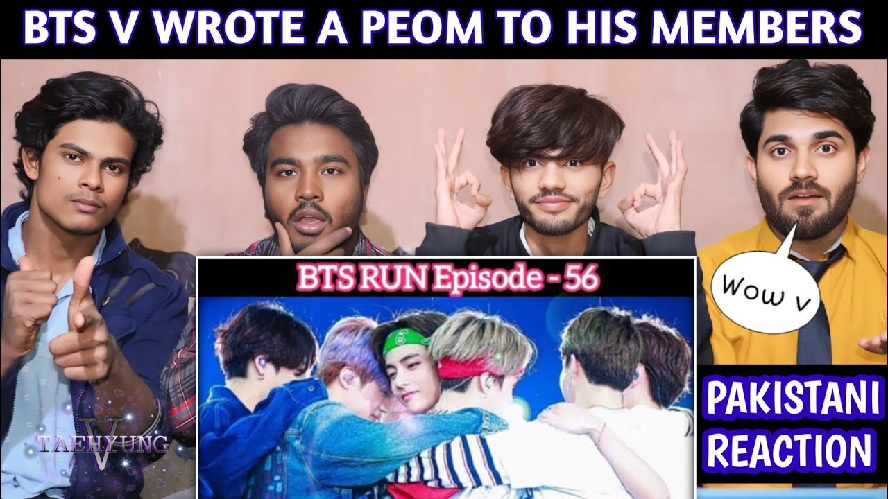 Bts V Wrote A Peom To His Members - Pakistani Reaction - Usman Rajpoot