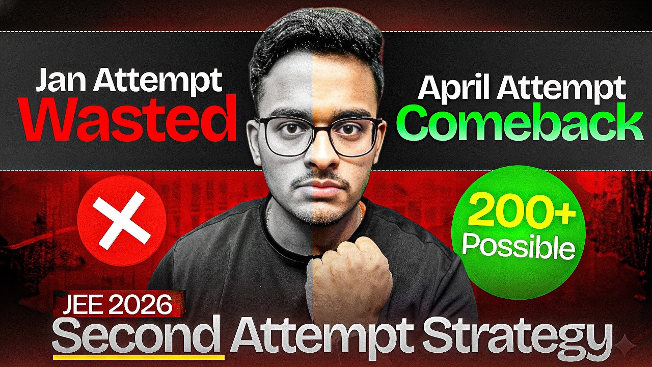 JEE Main 2026 Second Attempt Strategy | How to Score 200+ Marks