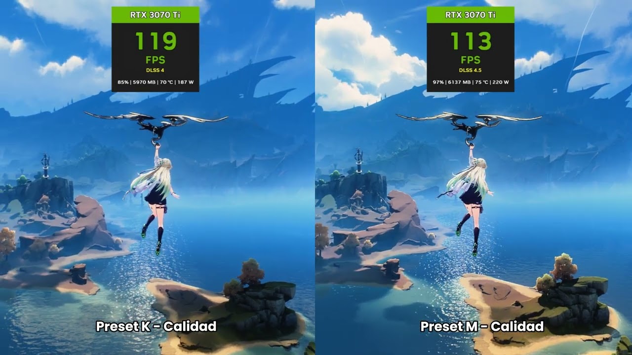 DLSS 4 vs DLSS 4.5 – ¿Mejor Calidad o Más FPS? | RTX 3070 Ti | 1080p Max Settings | Wuthering Waves