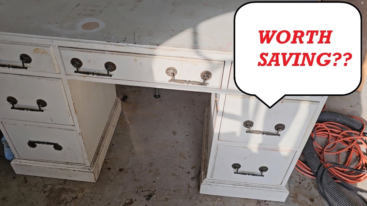 Diamond In The Rough -- Vintage Desk Restoration