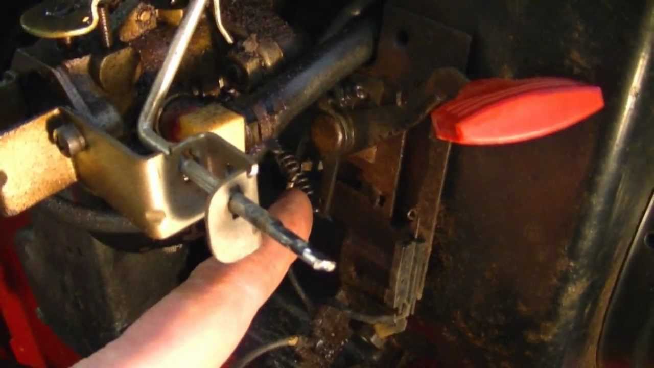 Linkage Configuration on 4-5HP Tecumseh Snowblower Engine With Throttle Lever