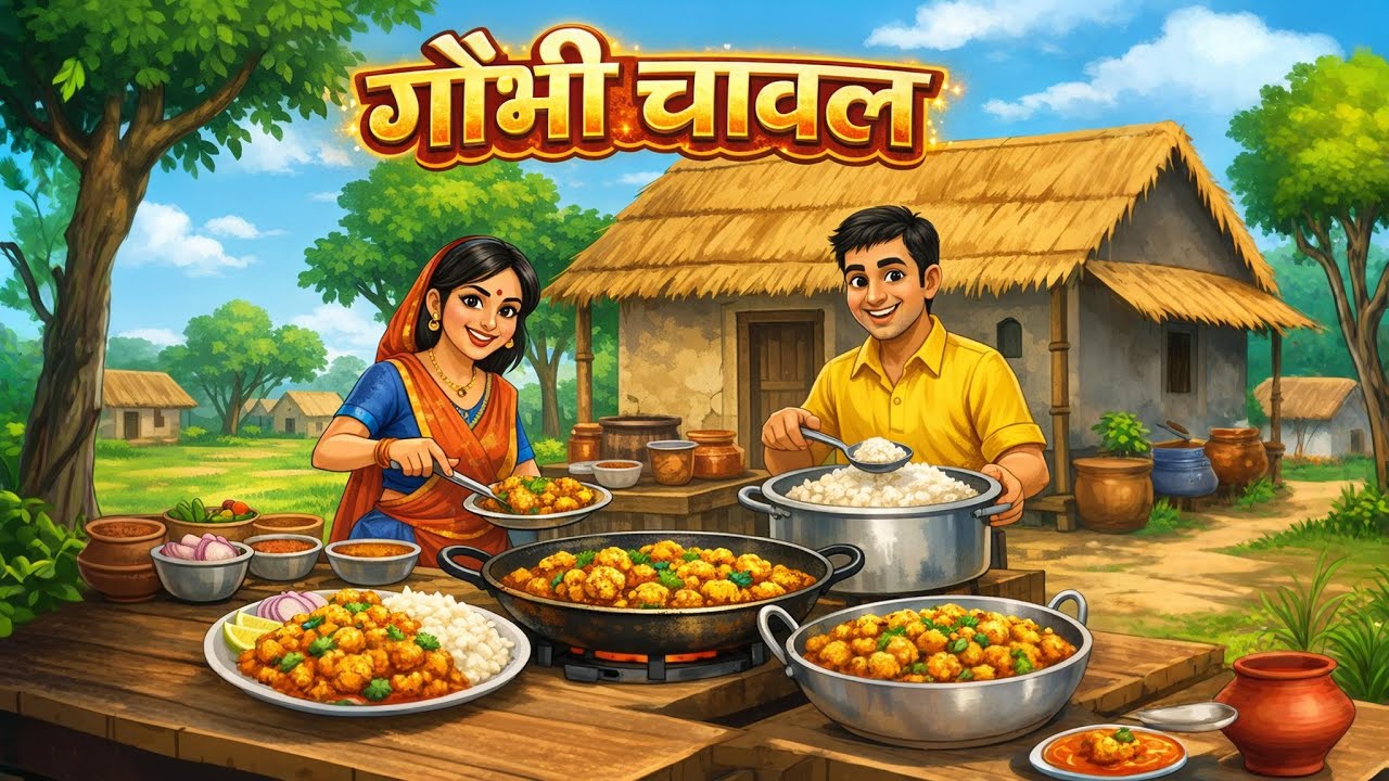 10₹ ki Gobhi Chawal Plate | hindi kahani | moral story | mast khana