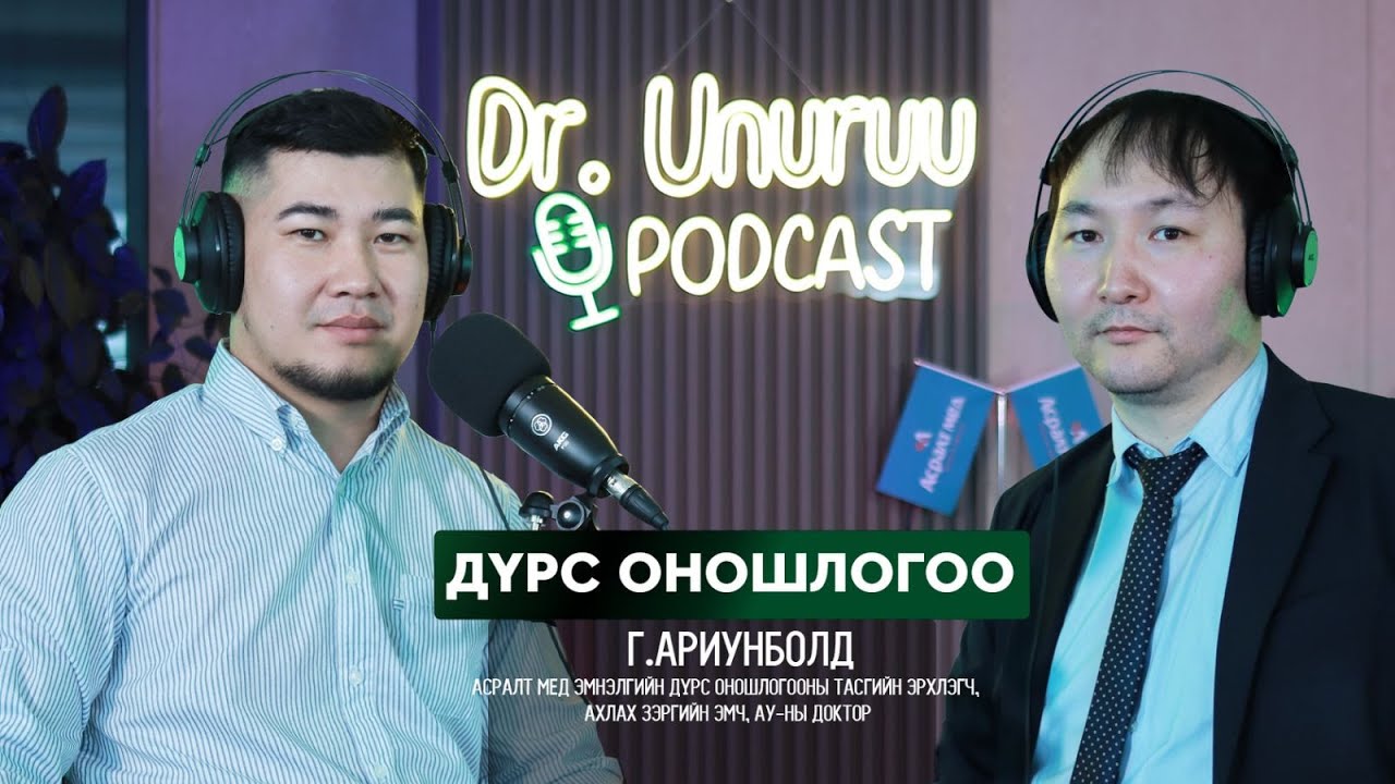 DR.UNURUU PODCAST EP21 Г.Ариунболд I ДҮРС ОНОШЛОГОО l