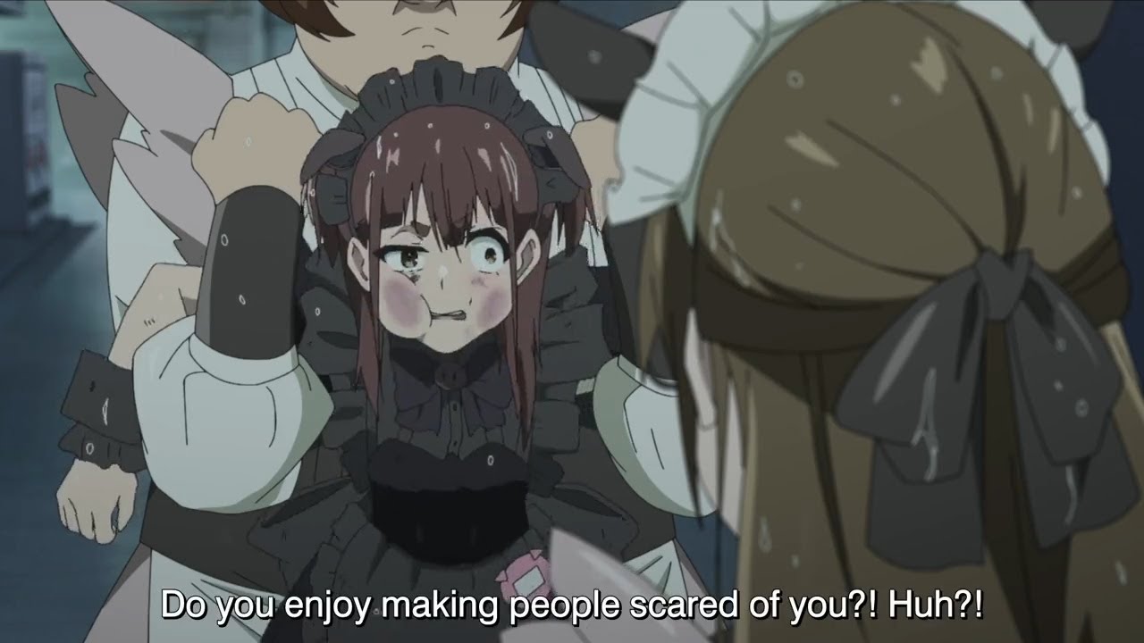 Nagomi goes to avenge Nerula and gets beaten all over her face  Ep 12 [ Akiba Maid War - アキバ冥途戦争]