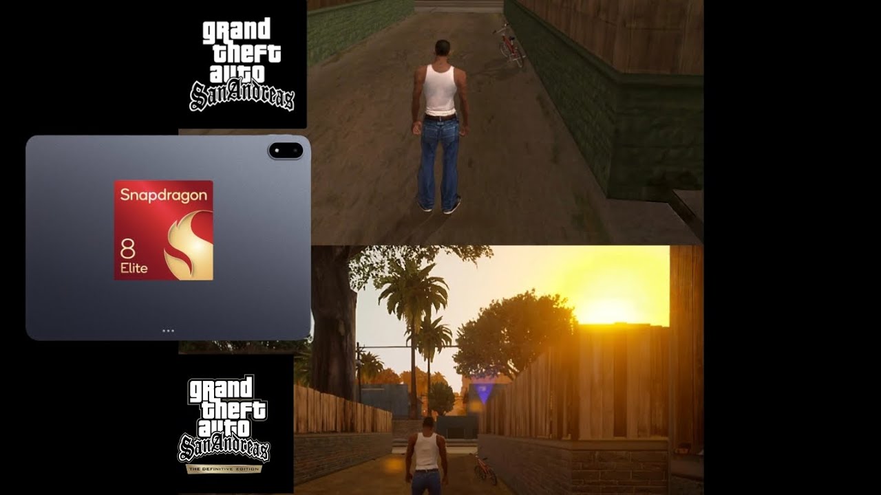 GTA SA vs GTA SA Definitive Edition | OnePlus Pad 3 | Snapdragon 8 Elite | Max Graphics