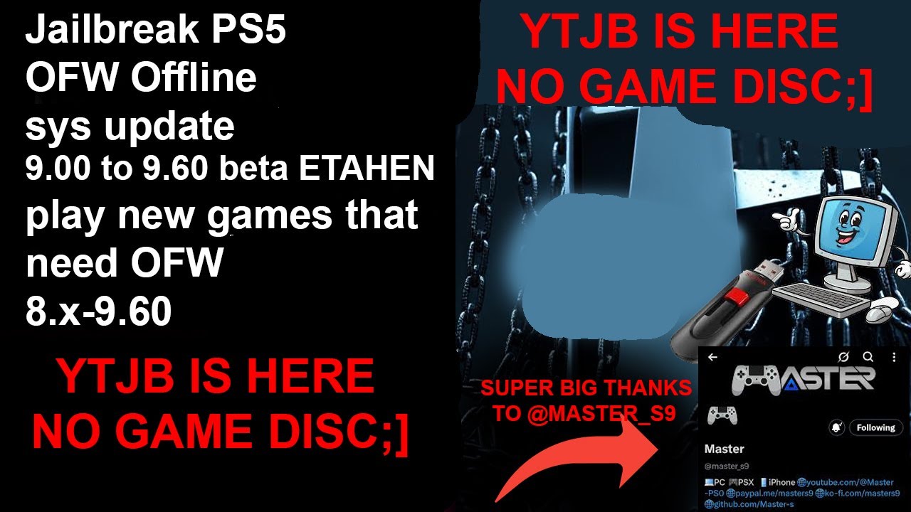 Джейлбрейк PS5 на OFW 4.x до 9.60 Y2JB, резервное копирование и восстановление БЕЗ ИГРОВОГО ДИСКА
