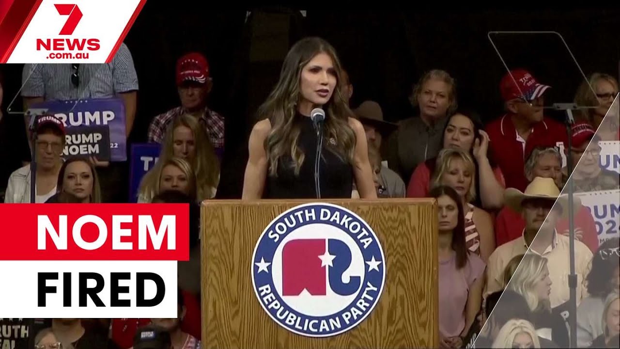 Trump fires Homeland Security Secretary Kristi Noem | 7NEWS