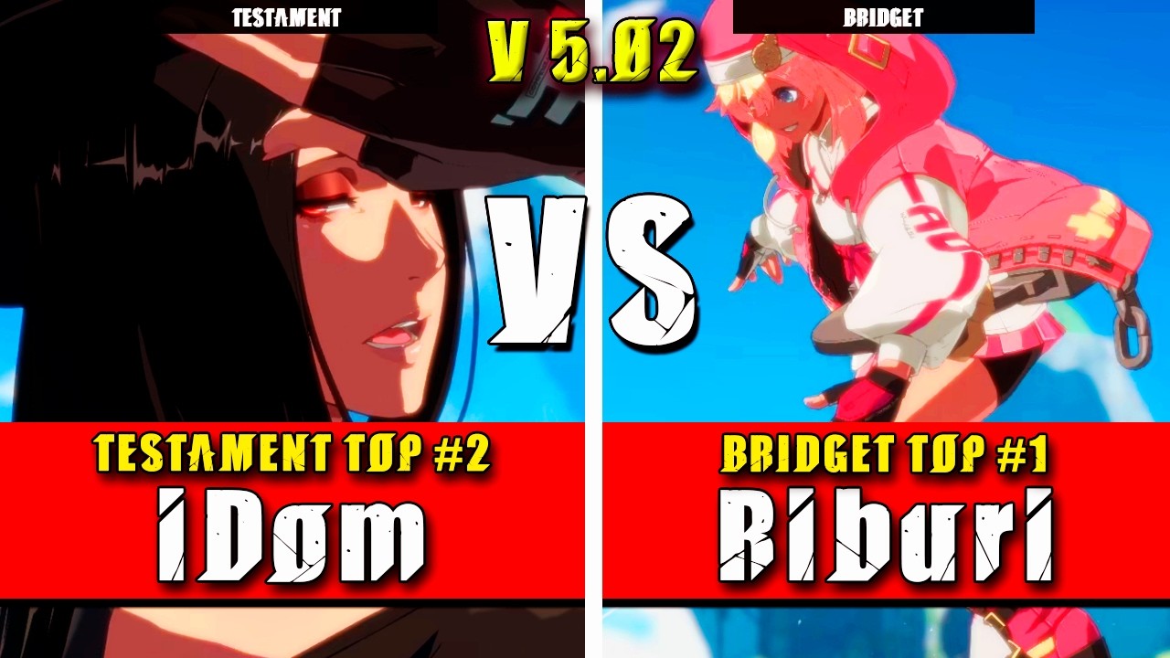 GGST | iDom (Testament) VS Riburi (Bridget) | Guilty Gear Strive High level gameplay