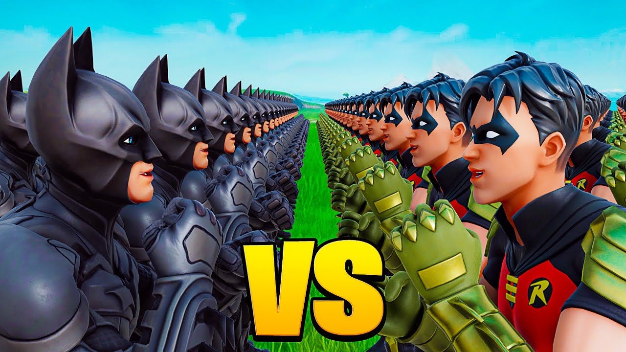 25 BATMANS vs 25 ROBINS!