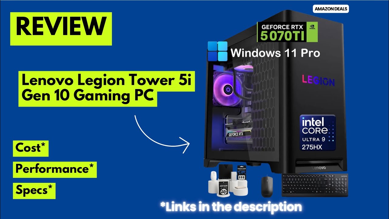 Обзор игрового ПК Lenovo Legion Tower 5i Gen 10 | Конфигурация Intel Ultra 9 275HX + RTX 5070 Ti ...