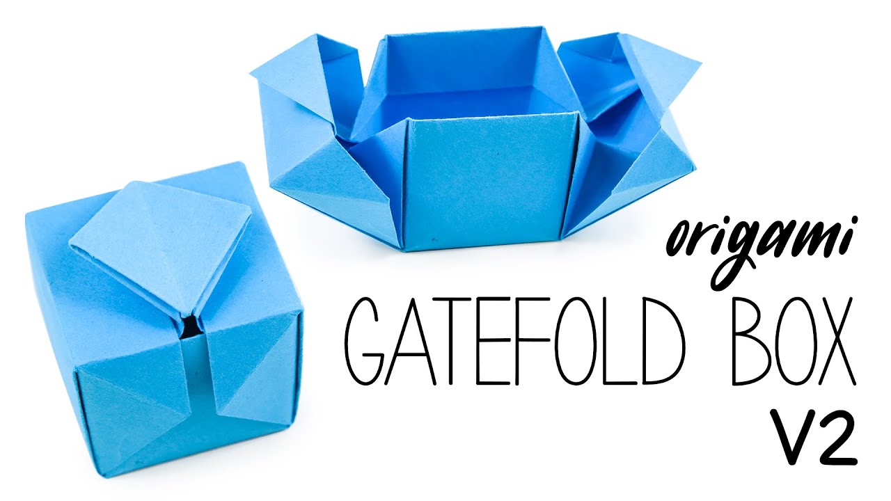 Origami Gatefold Box Tutorial V2 - DIY - Paper Kawaii