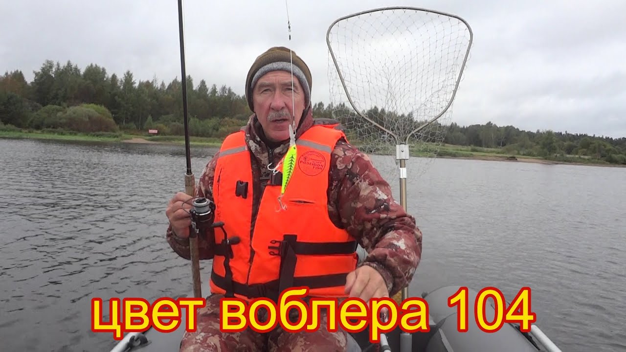 Осенняя рыбалка с друзьями на Озере Вселуг . Проверенный воблер выручает.