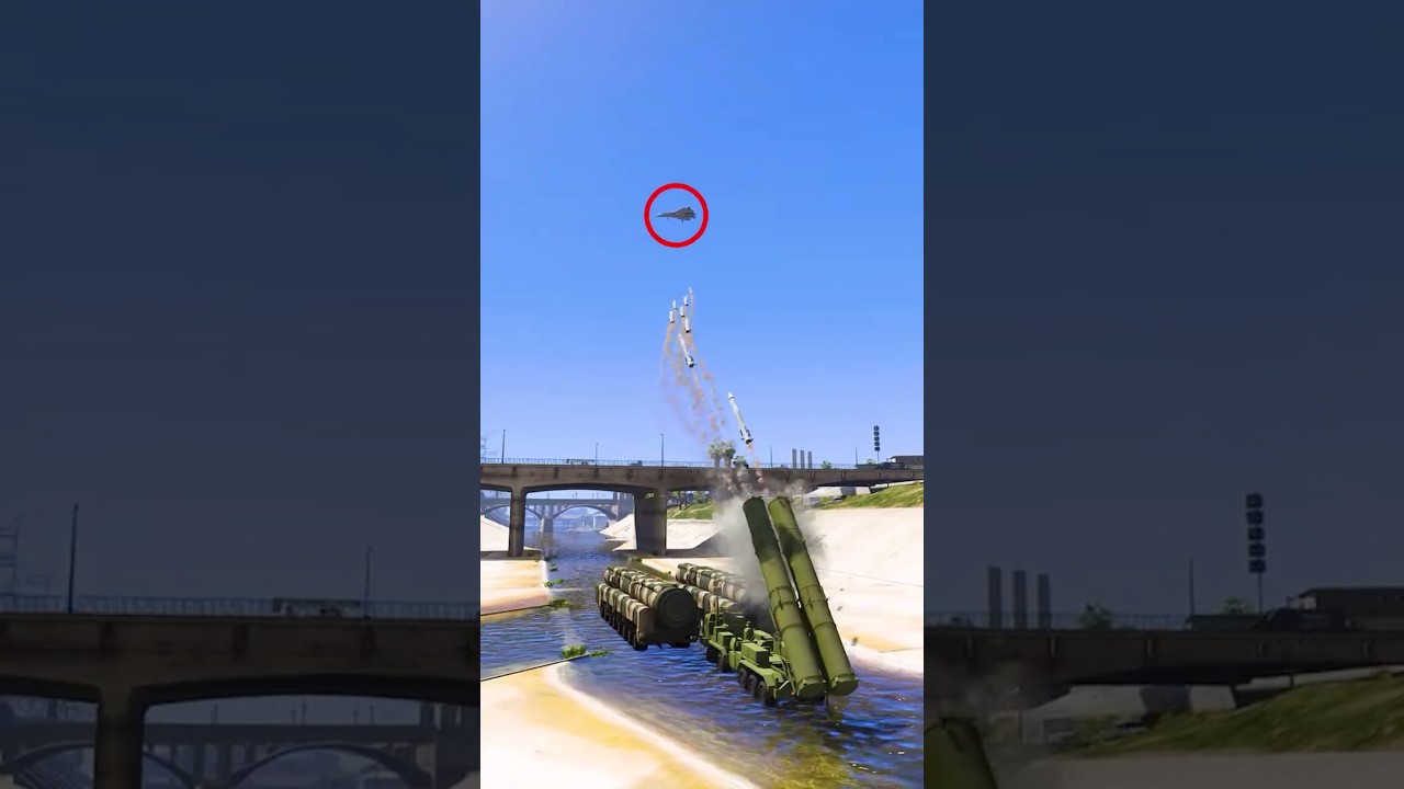 S-500 Missile Destroys Fighter Jet Instantly in gtaV ep490 