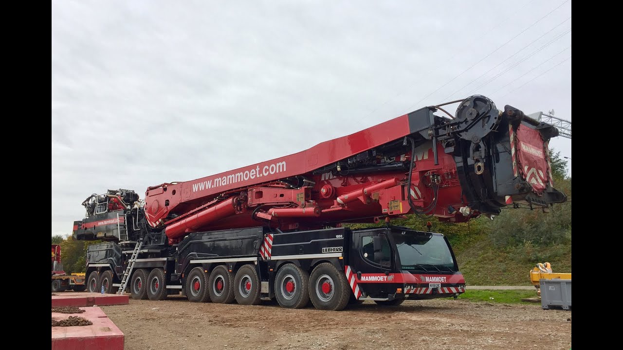 LTM 11200 boom disassembly