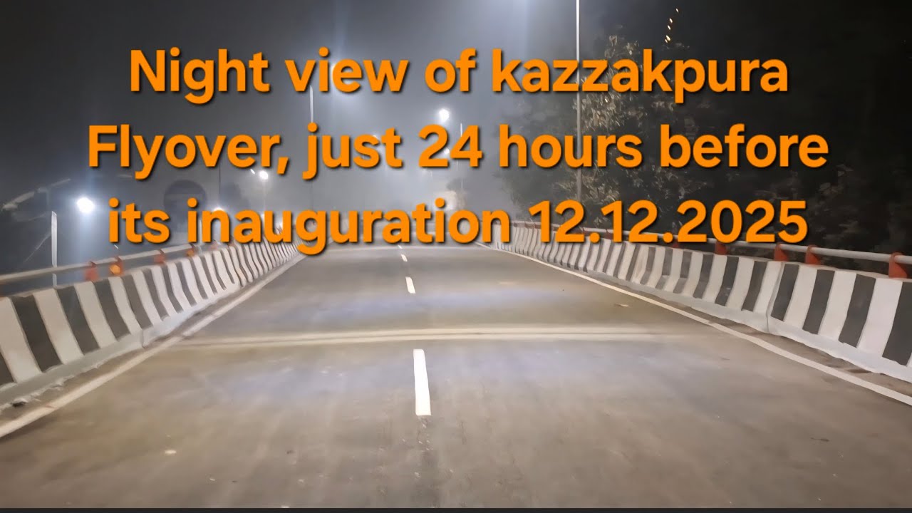 Night  view  of kazzakpura Flyover 24 hours before its inauguration. #varanasi #latest #kazzakpura