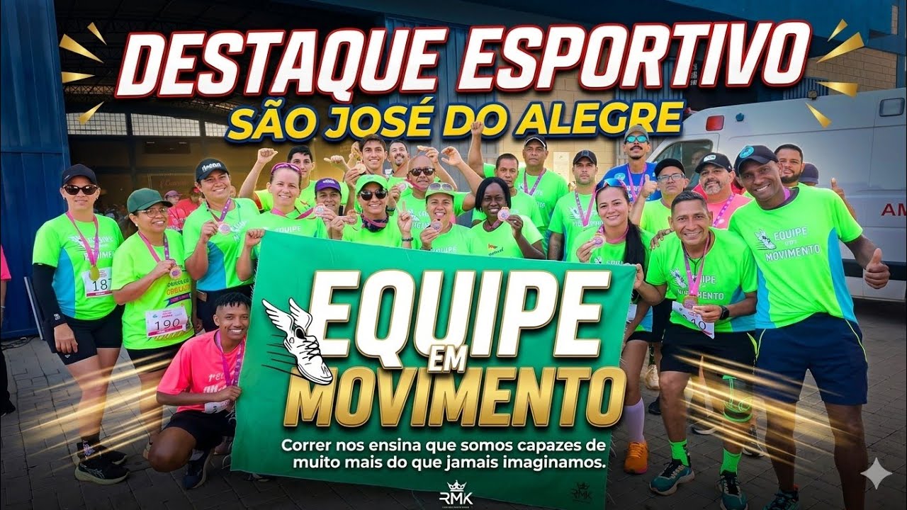 Atletismo em Destaque equipe Em Movimento se destacou na corrida em S&atilde;o Jos&eacute; do Alegre.