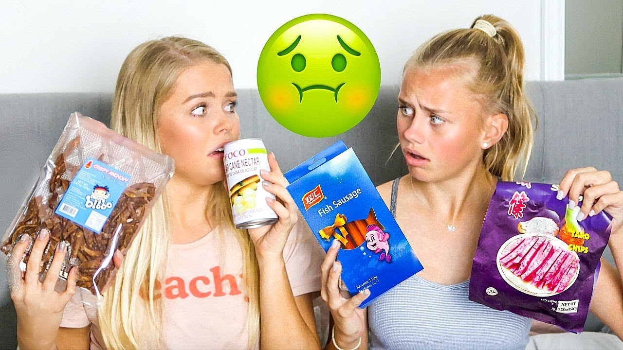 AUSTRALIAN GIRLS TRY ASIAN FOOD! Ft LilyAprilRose