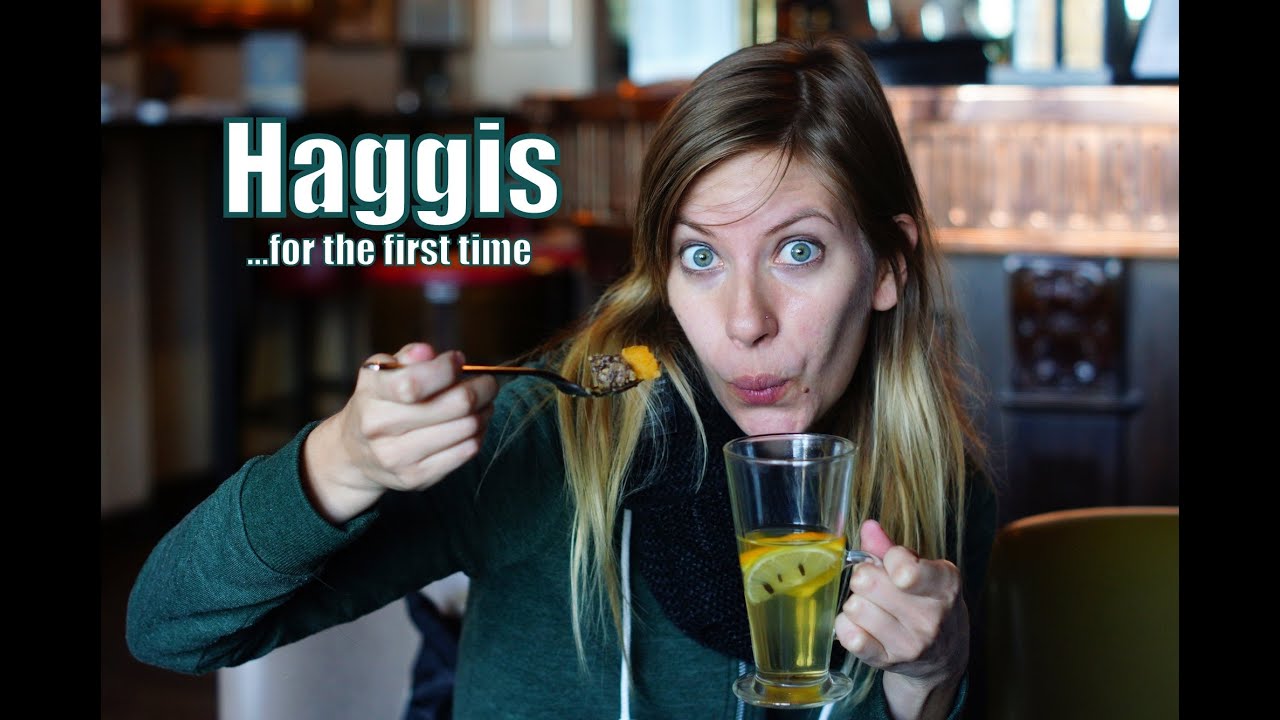 Eating Haggis, Neeps and Tatties for the first time in Edinburgh, Scotland