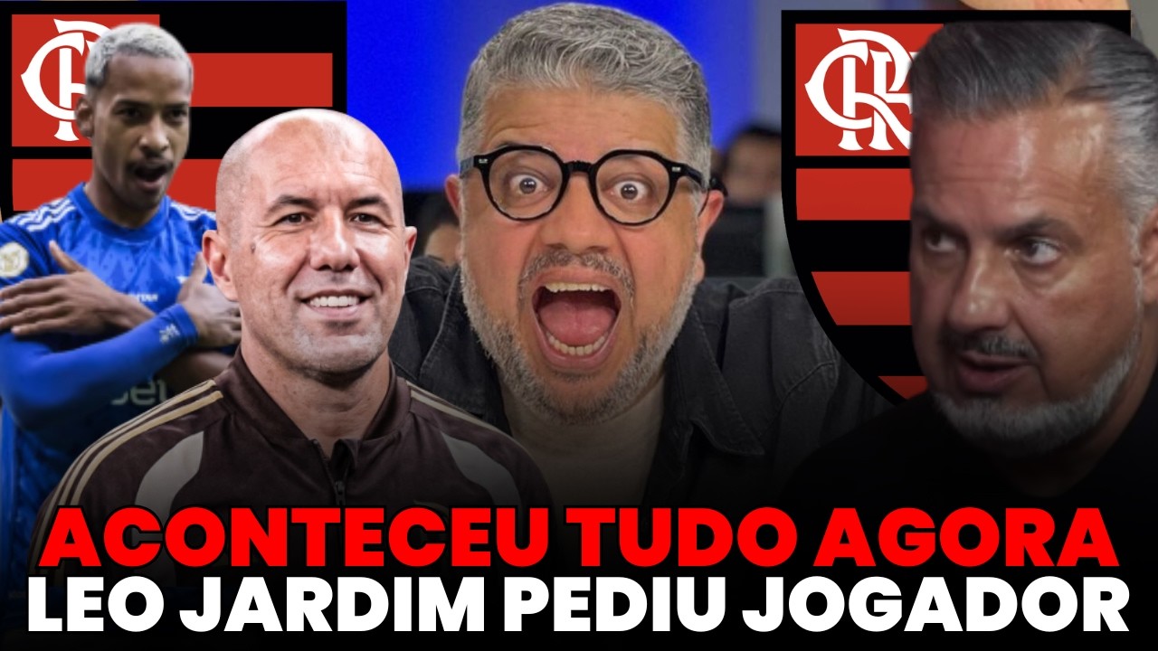 CHORA CRUZEIRO! CHEGA PARA SER TITULAR COM APROVAÇÃO DE LEO JARDIM HOJE! NOTÍCIAS FLAMENGO