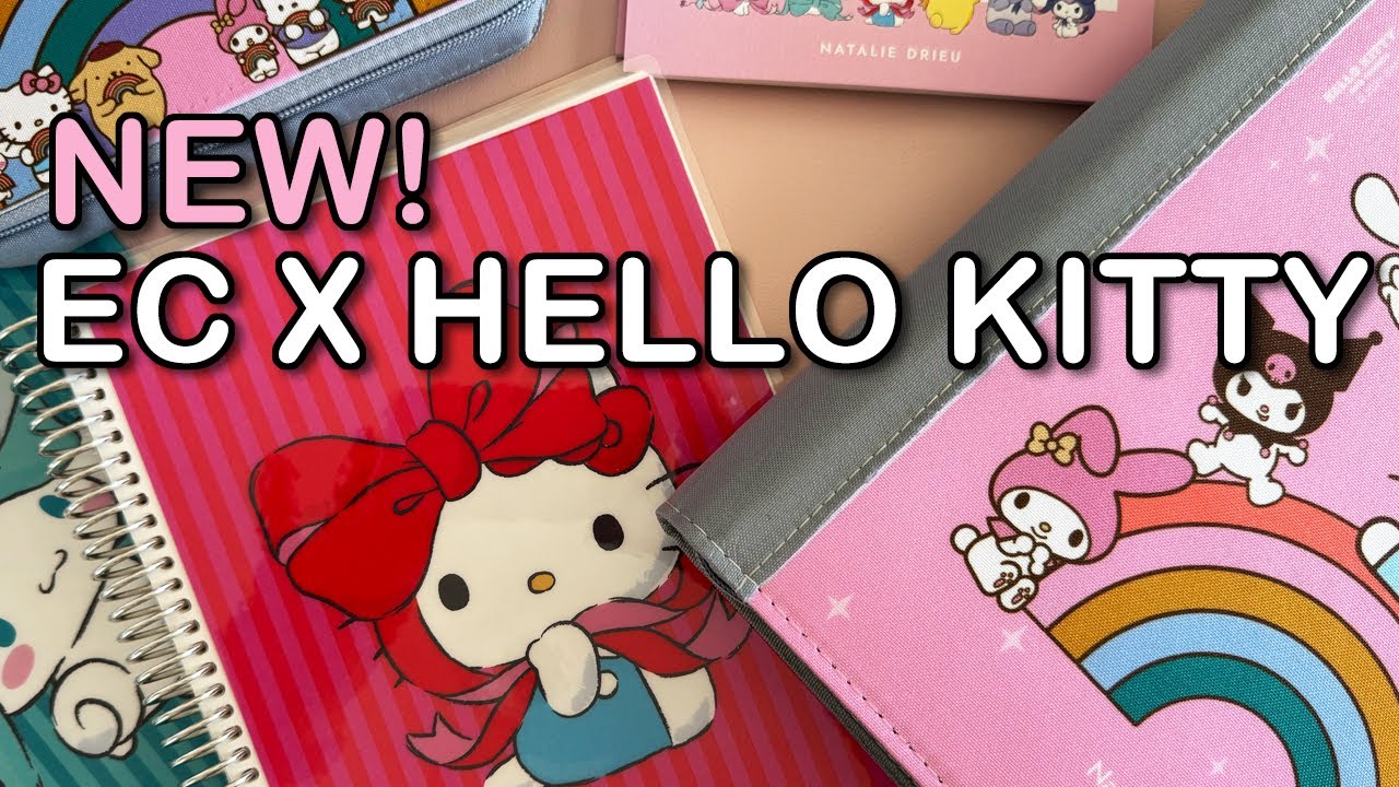NEW Erin Condren X Hello Kitty Release! | Lovely Ribbon Collection | New Covers + Premium Zip Folio