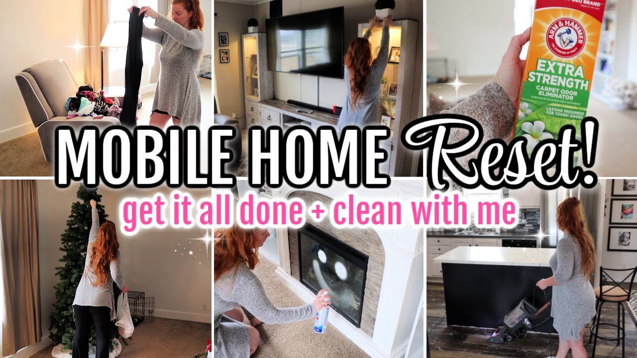 ✨️🧽 MOBILE HOME RESET | get it all done with me! #mobilehomereset #cleanwithme