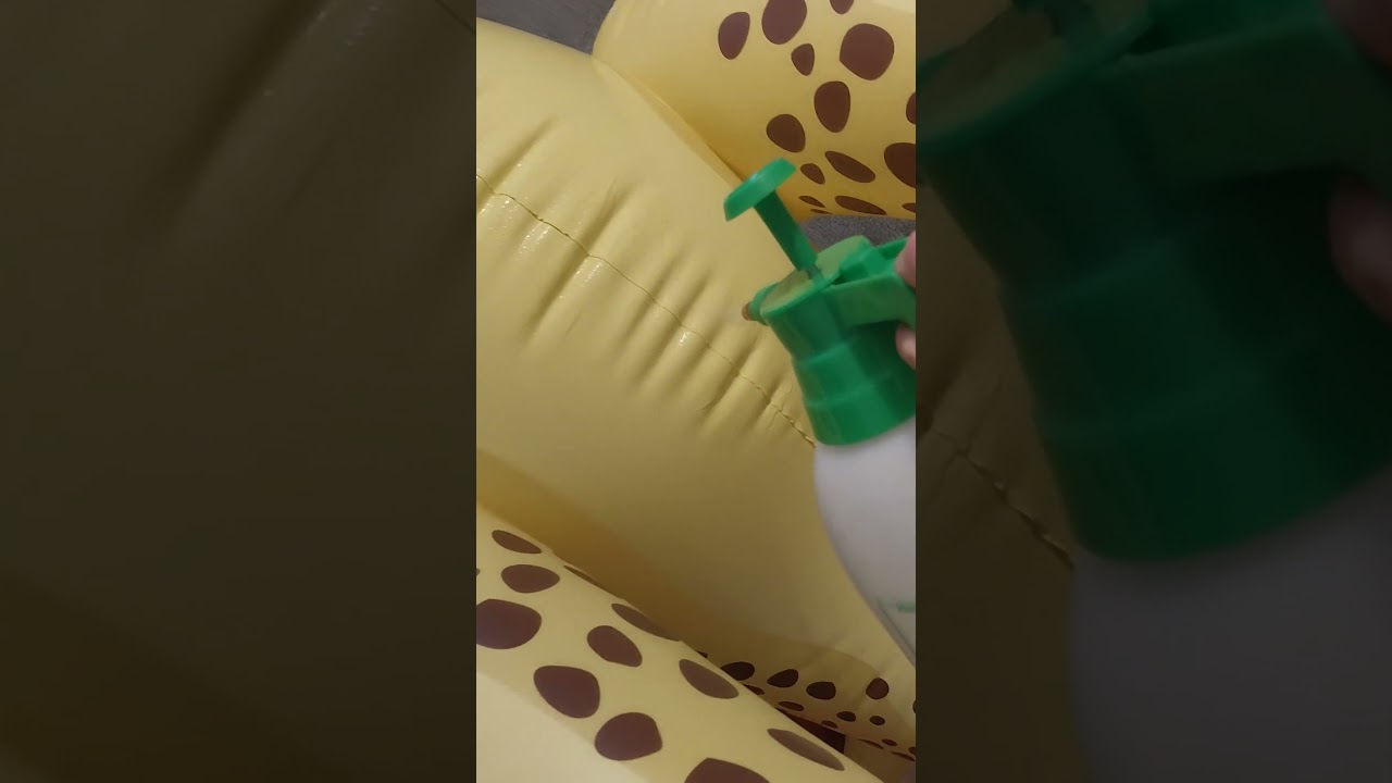 Air leak finding with soapy water 