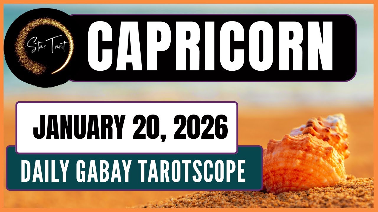 ANO'NG KAILANGAN MONG MALAMAN NGAYON CAPRICORN JANUARY 20, 2026  💫DAILY GABAY TAROTSCOPE