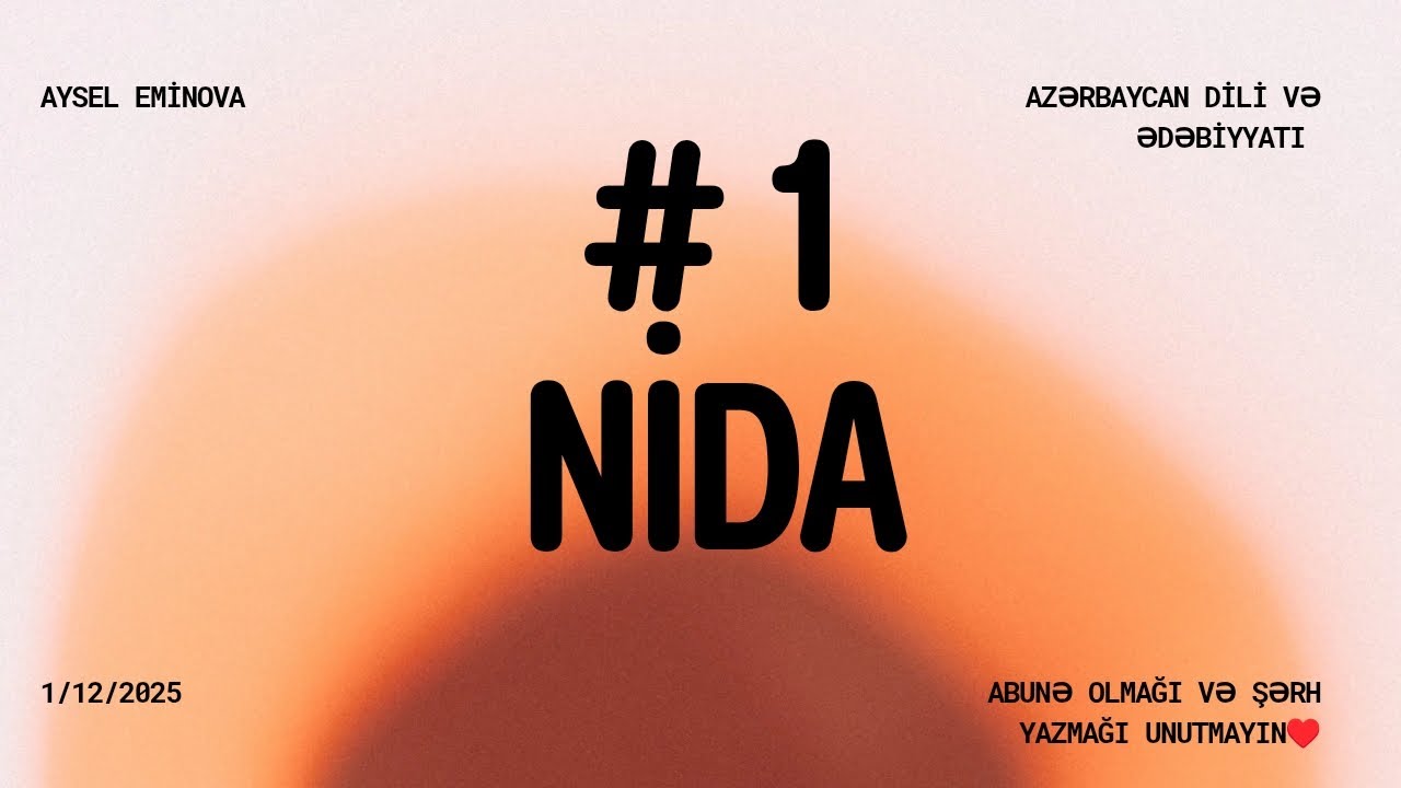 #Nida haqqında məlumat 