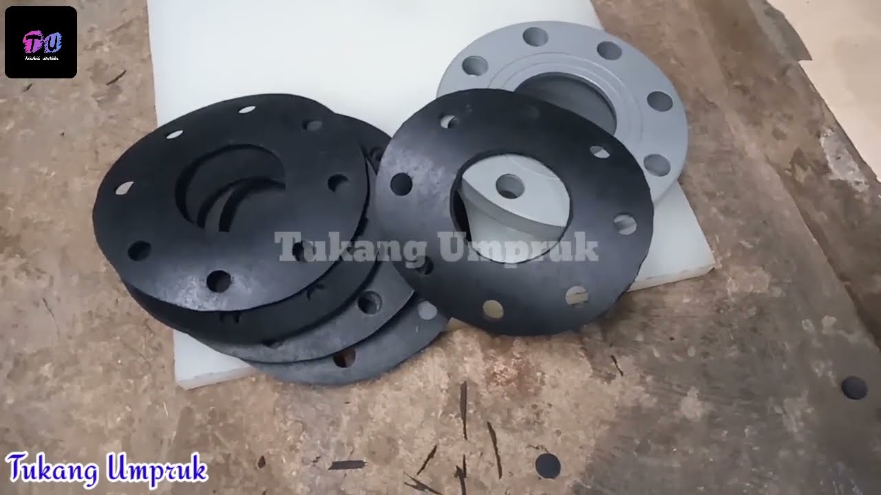 Cara mudah membuat paking karet gasket flang pvc @tukangumpruk4546 #laspp #laspvc