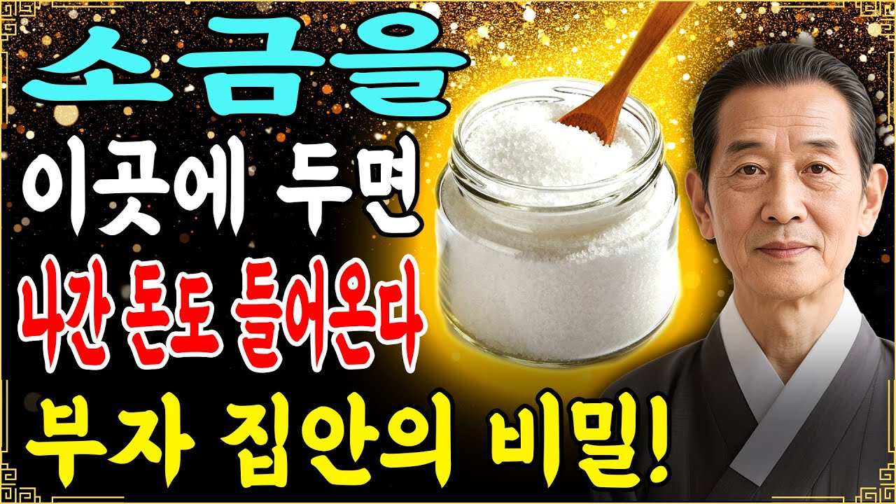 부자들은 모두 소금으로 재물을 끌어당긴다. 집에서는 이곳에 소금을 두어라! 올해 당신에게 풍요로운 부를 가져다줄 것이다.