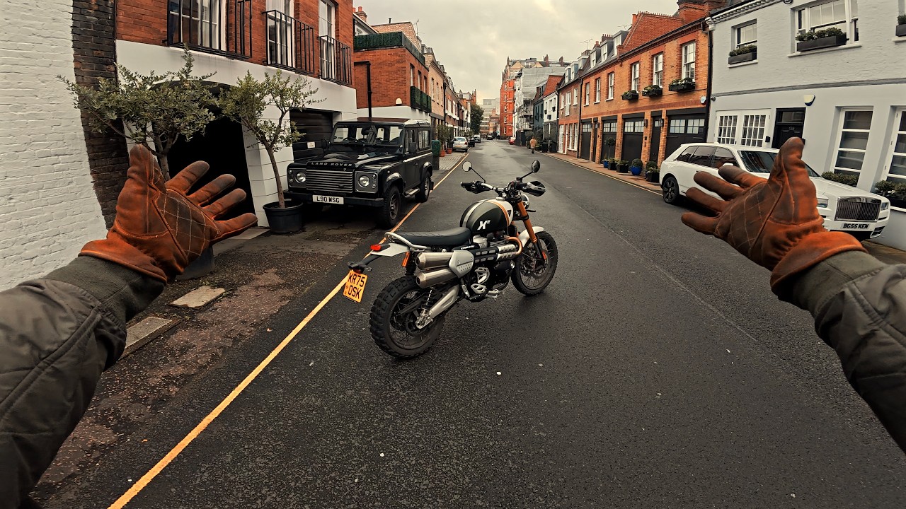 FIRST RIDE IN LONDON ON THE TRIUMPH SCRAMBLER 1200XE