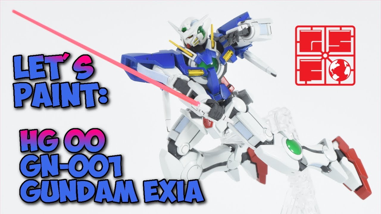 Let's Paint: Bandai Gundam 00 HG GN-001Gundam Exia #gunpla
