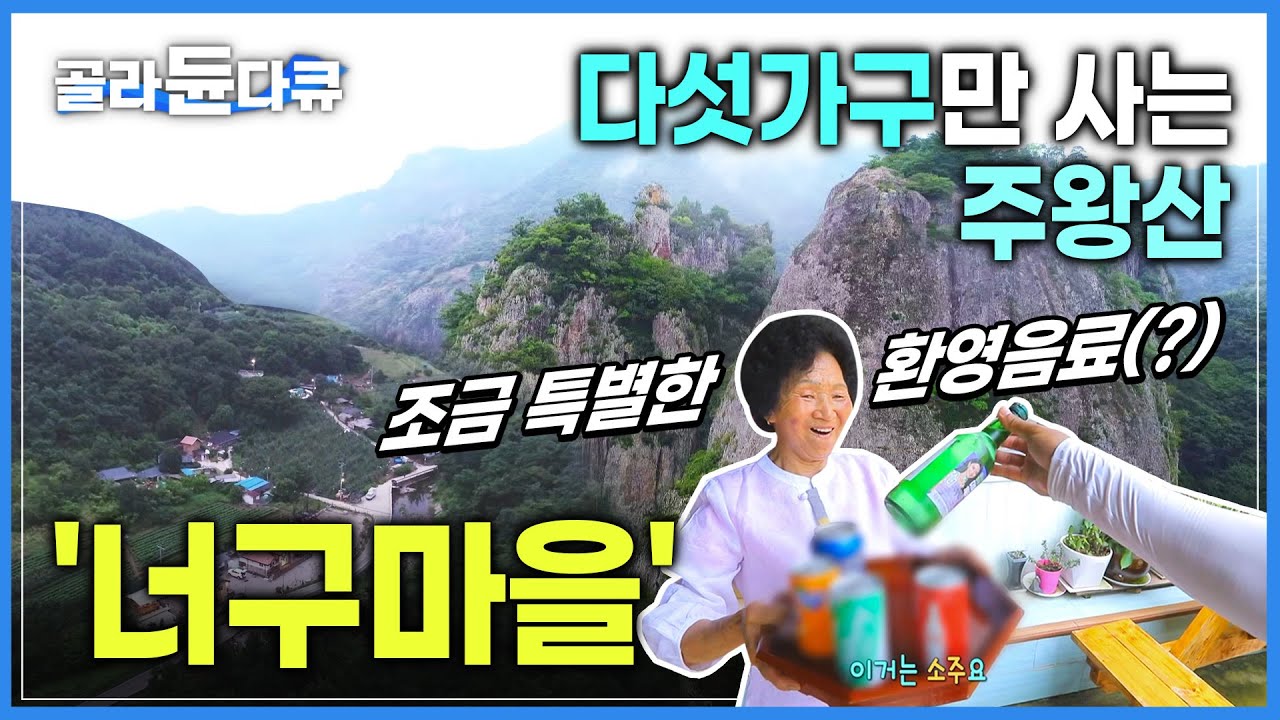 드넓은 주왕산 안 오지마을, 다섯가구 일곱명만이 살고있는 ‘너구마을’ | 그런데 오자마자 시원한 소주부터 챙겨주시는 주민 할머니의 인심(?) | #골라듄다큐