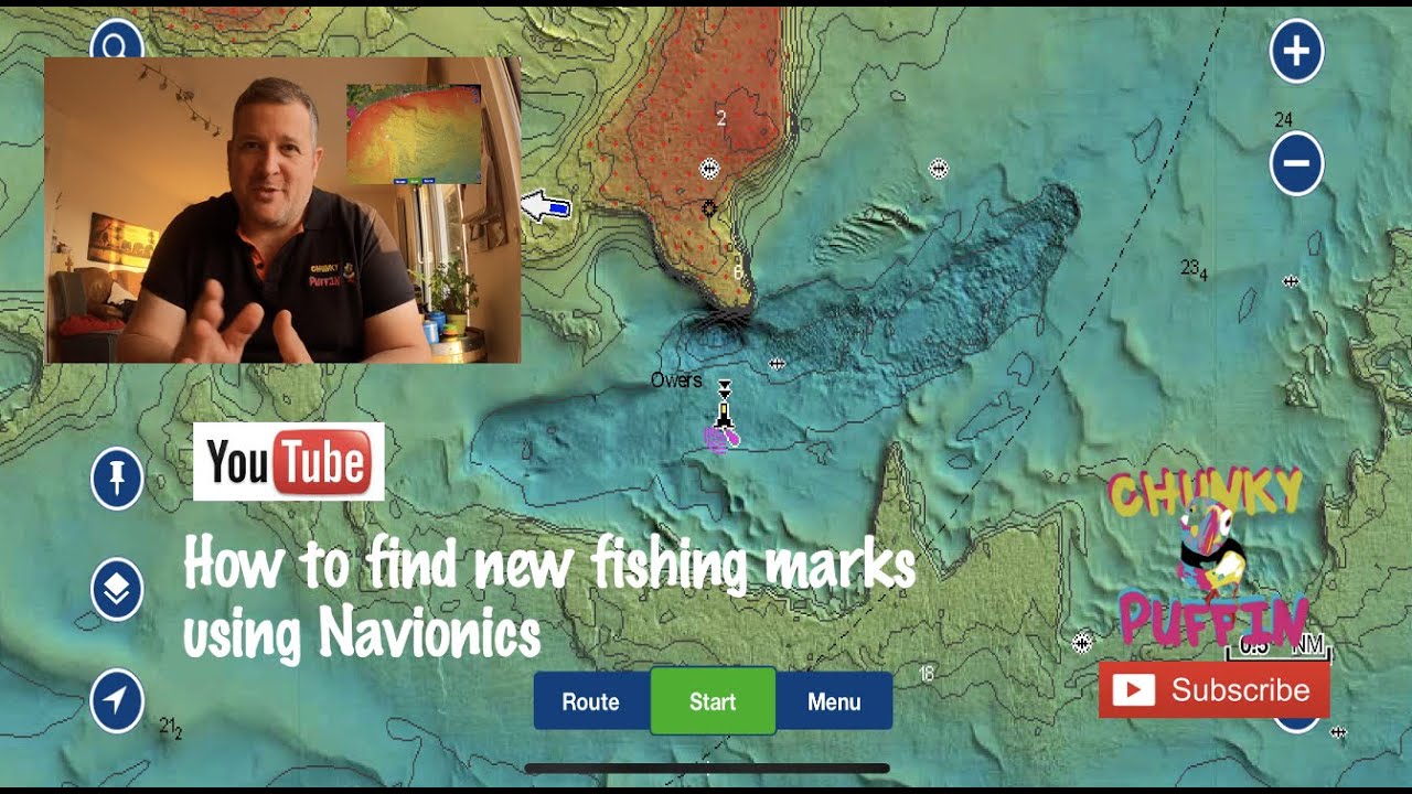 How to find fishing marks using Navionics