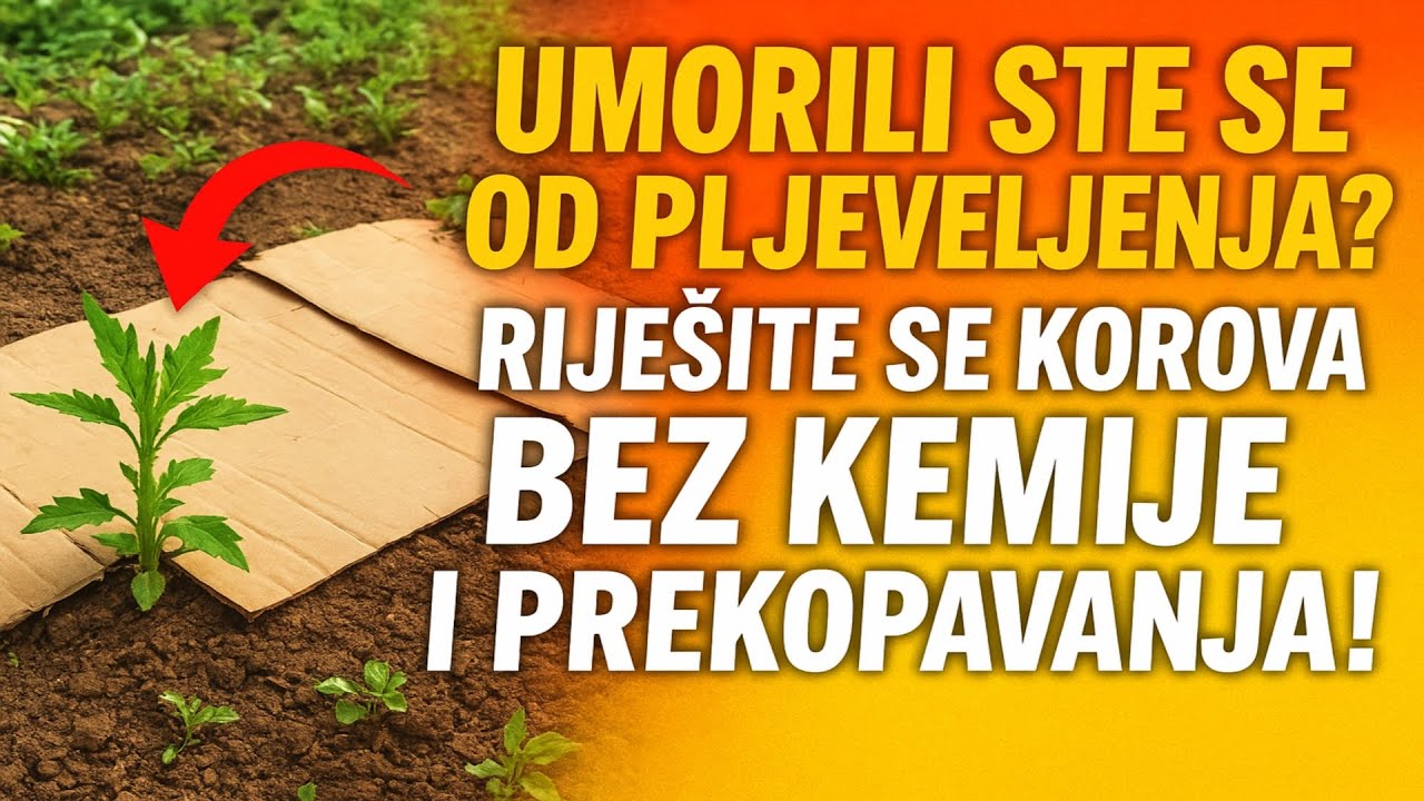 Umorili ste se od plijevljenja? 😳 Riješite se korova BEZ kemije i prekopavanja! (Tajna je u karton