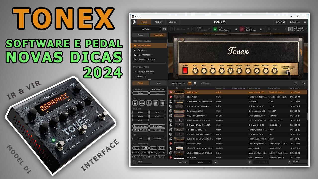 Tonex Software e Pedal Dicas Novas 2024