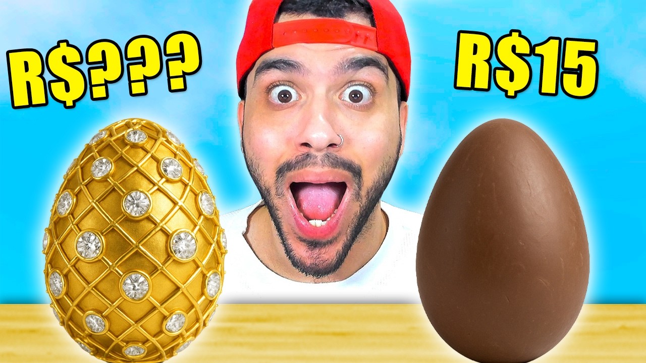 COMPREI O OVO DE PÁSCOA MAIS CARO E O MAIS BARATO! - QUAL É O MELHOR?