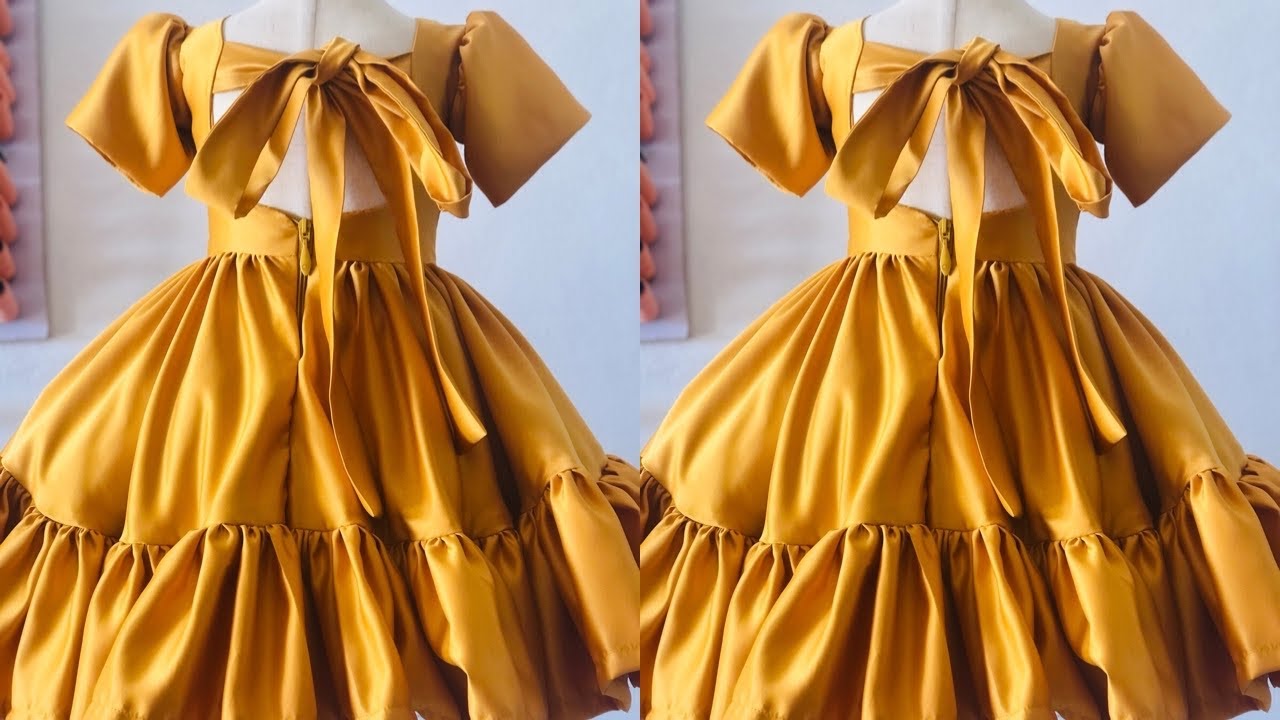 Sew a Cute Baby Girl Dress in Just 20 Minutes! / Easy Sewing Tutorial.