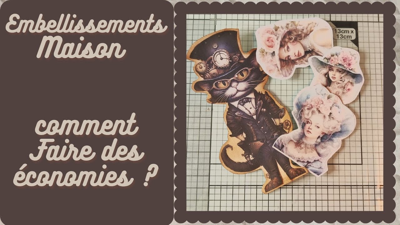 COMMENT FAIRE DES ECONOMIES : EMBELLISSEMENTS MAISON #scrapbooking #tutorial #doityourself